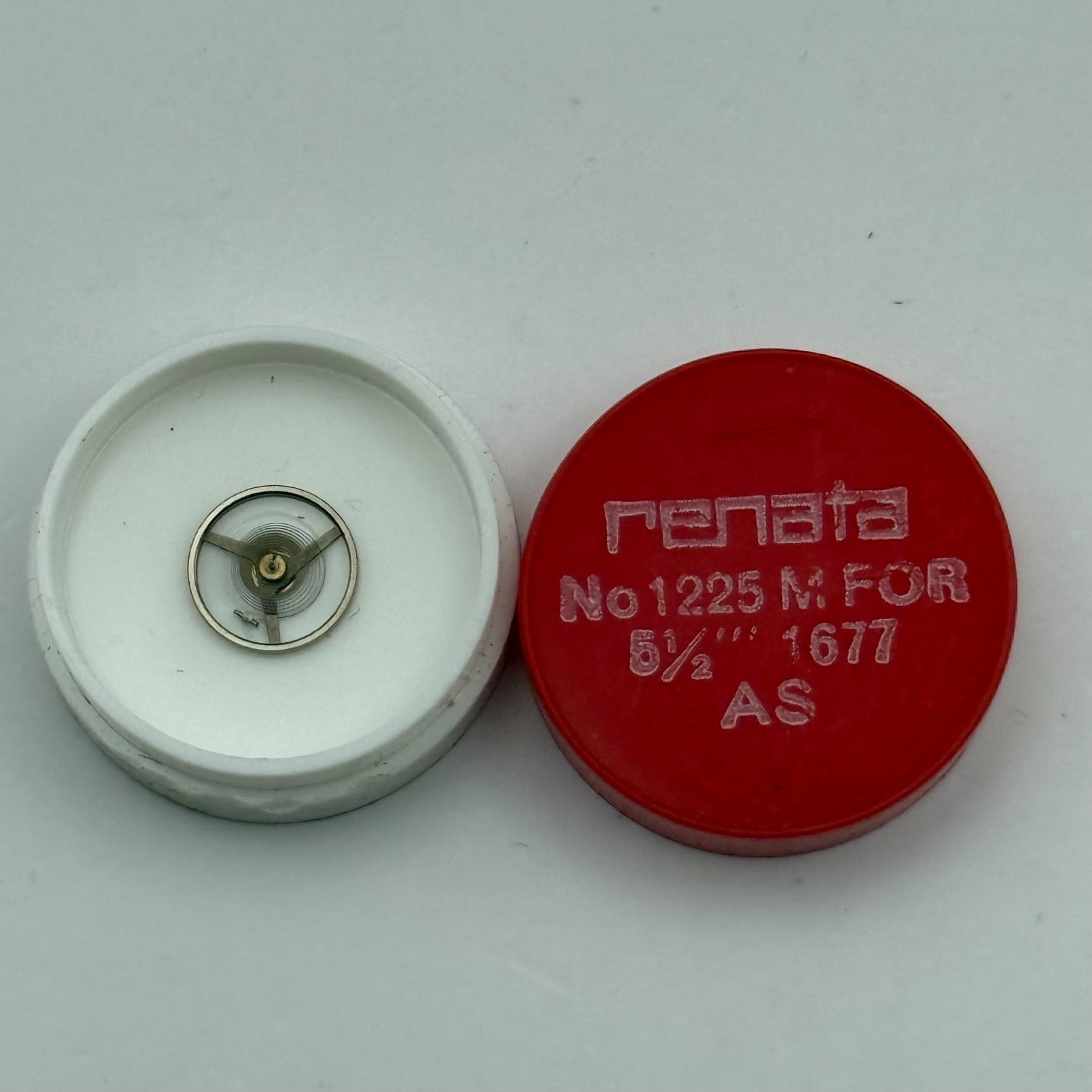 AS 1677 Balance Wheel Complete And Spring 5½’’’ 1225 M Watch Movement Parts NOS