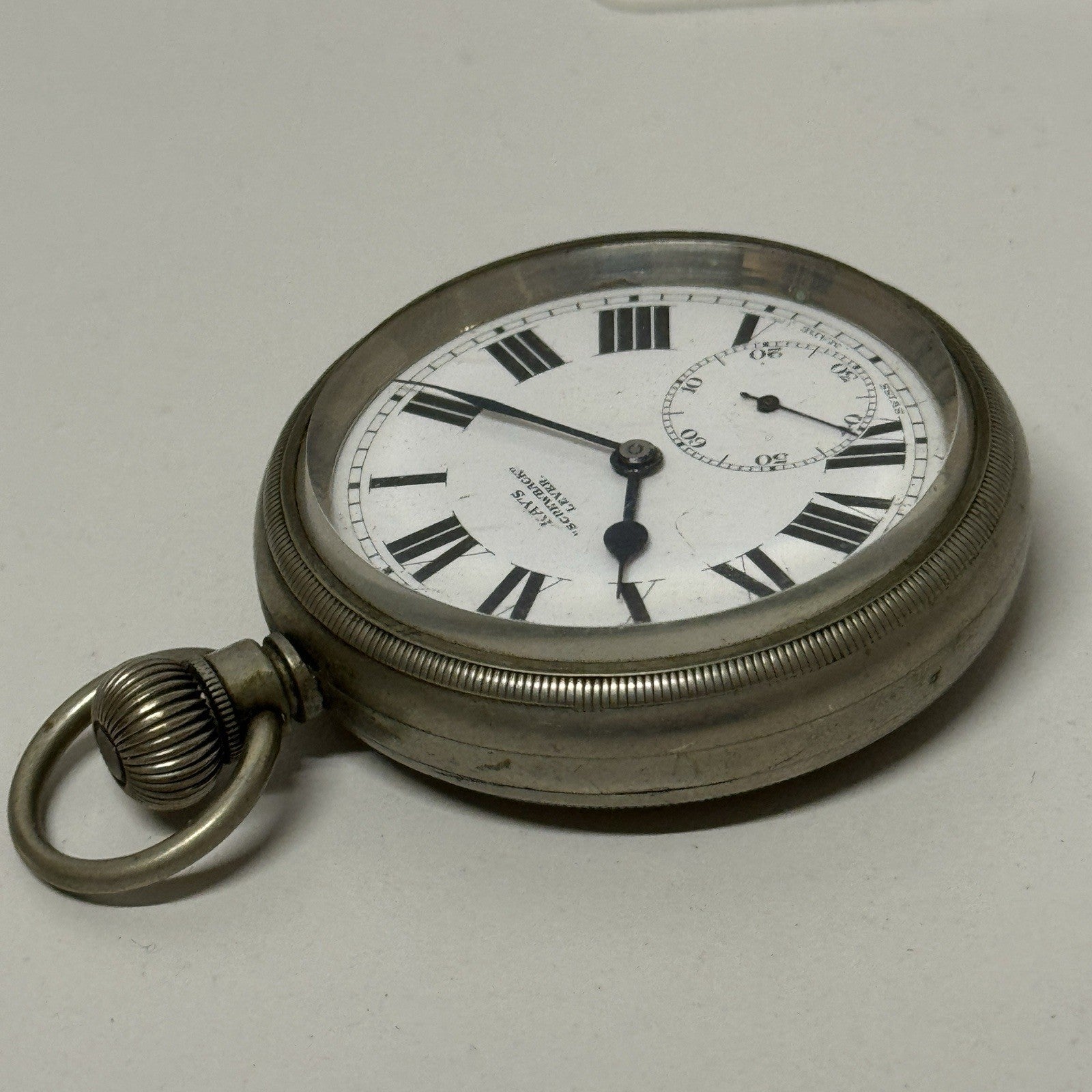 54mm Antique Kay’s Screwback Lever Open Face Quality Pocket Watch TO RESTORE
