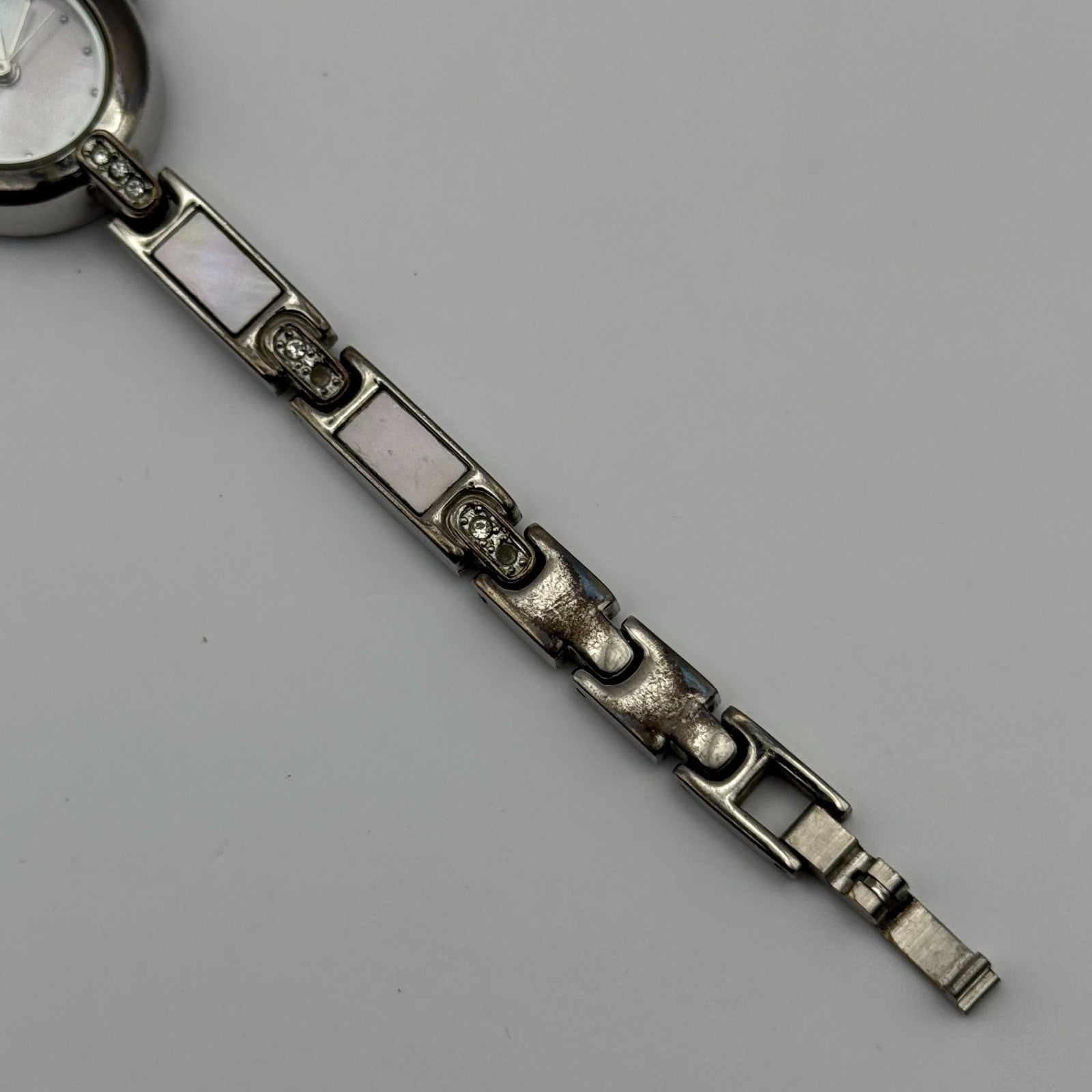 Limit Ladies Quartz Watch Pink MOP Dial Silver Tone Bracelet Working 19mm