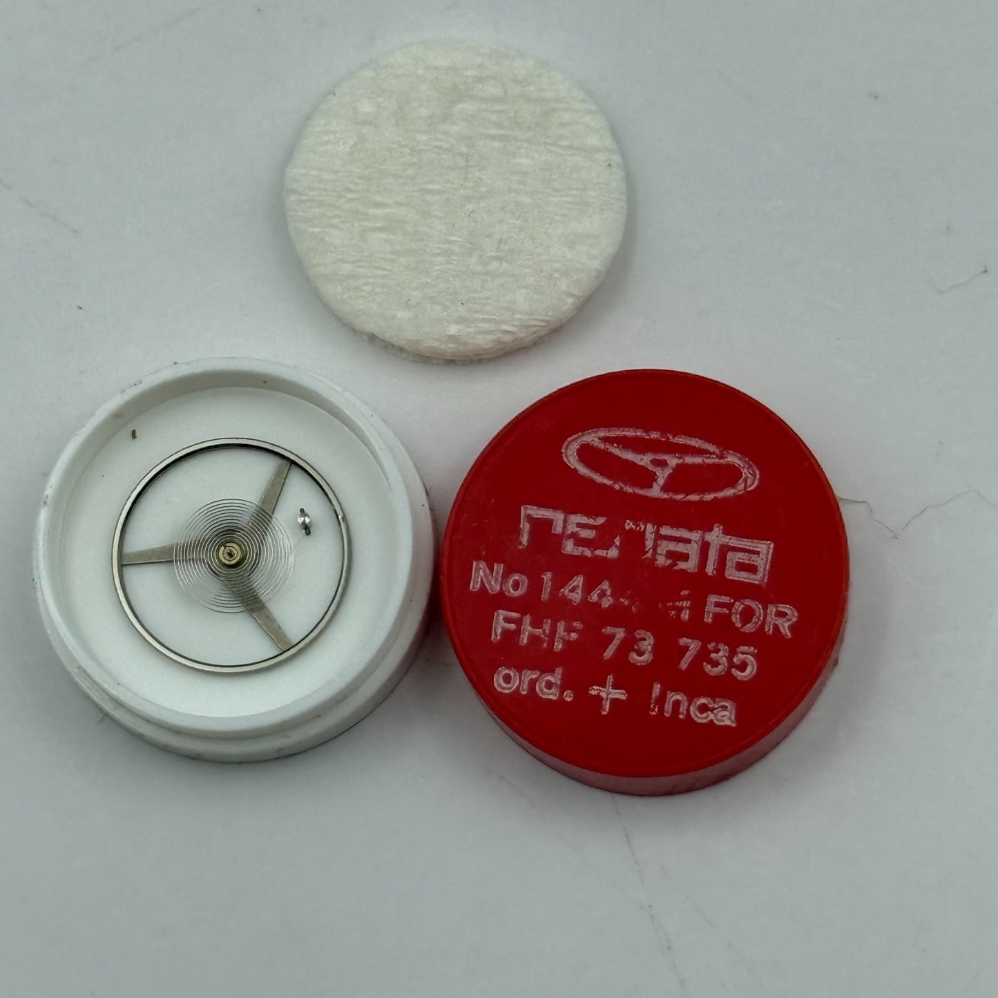 FHF 73 735 Balance Complete Ord. + Inca Renata 1444 M Watch Movement Parts