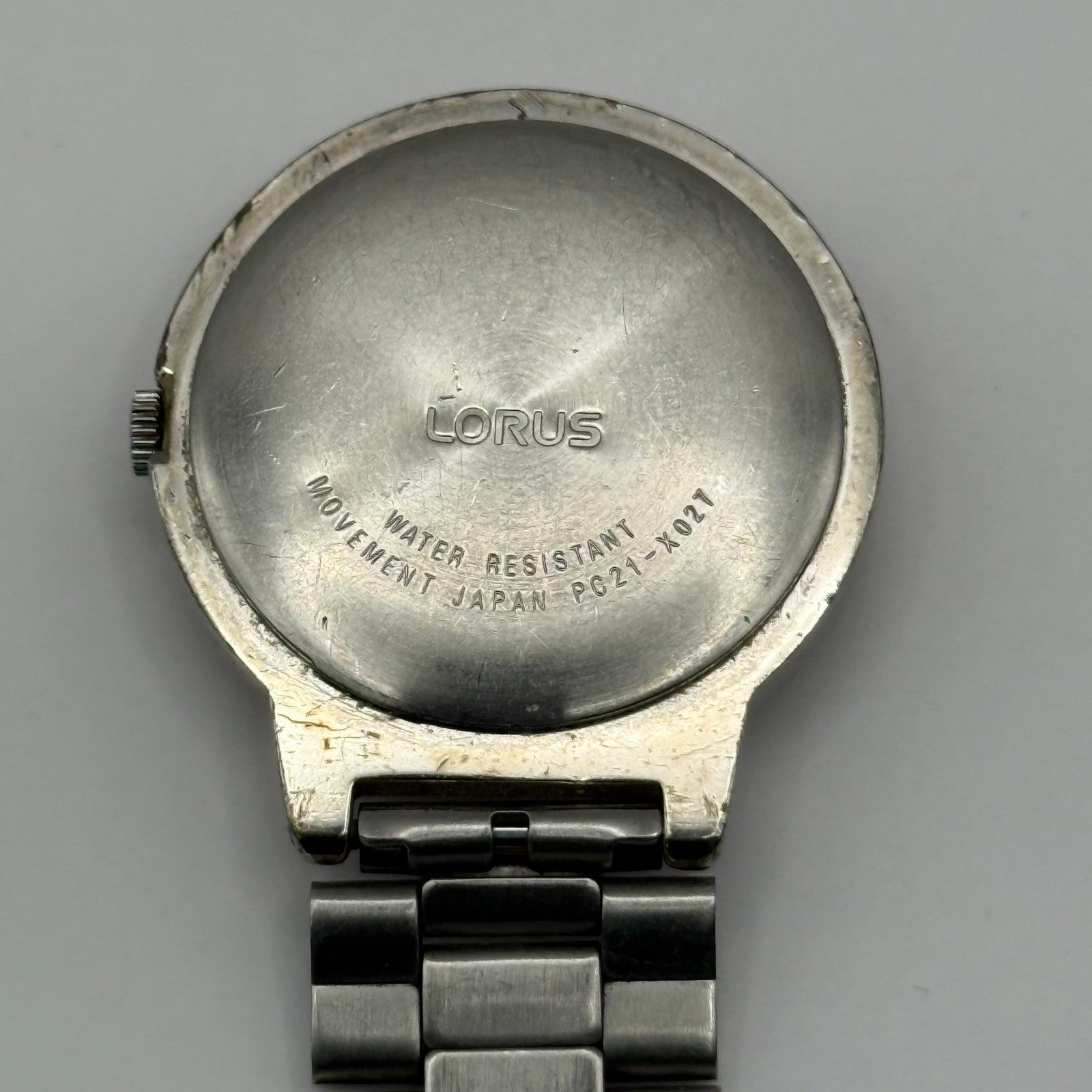 Lorus Quartz Fob Nurse Watch Blue Dial Base Metal Japan Working 29mm