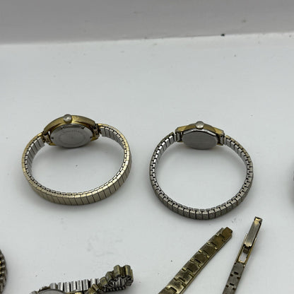 Bundle Of Ladies Vintage Manual Wind Wristwatches Joblot PARTS REPAIR SPARES