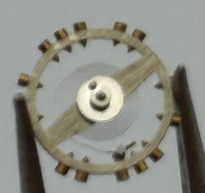 ETA 746 Balance Wheel Complete And Spring 4 1/2''' 144 M Watch Movement Parts