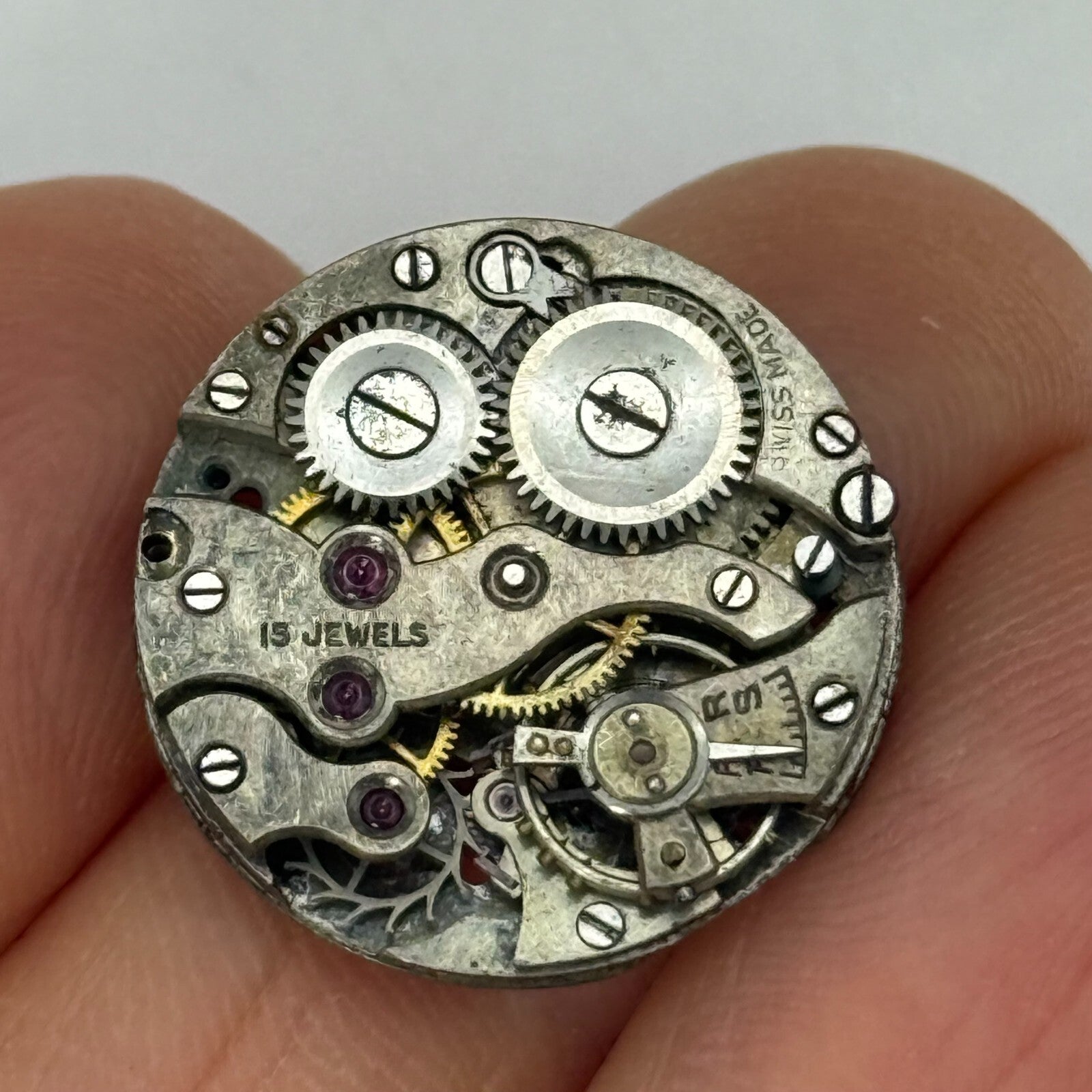 19.7mm Vintage AS 612 A Schild Swiss Manual Wind Watch Movement PARTS REPAIR