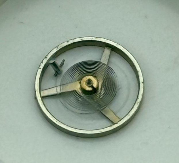 FEF 6620 Balance Wheel Complete And Spring 5 1/2''' 1449 M Watch Movement Parts 