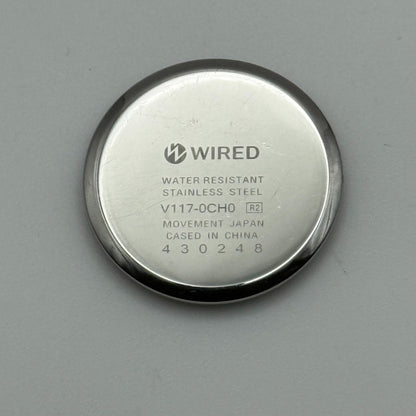 Seiko Wired Solar V117A Ladies Quartz Watch Gold Tone Bracelet 23mm UNTESTED