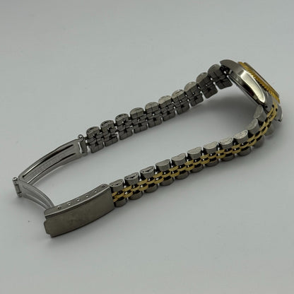 24mm Working Ladies Philip Mercier L123L Two Tone Quartz Watch 6.75 Inches