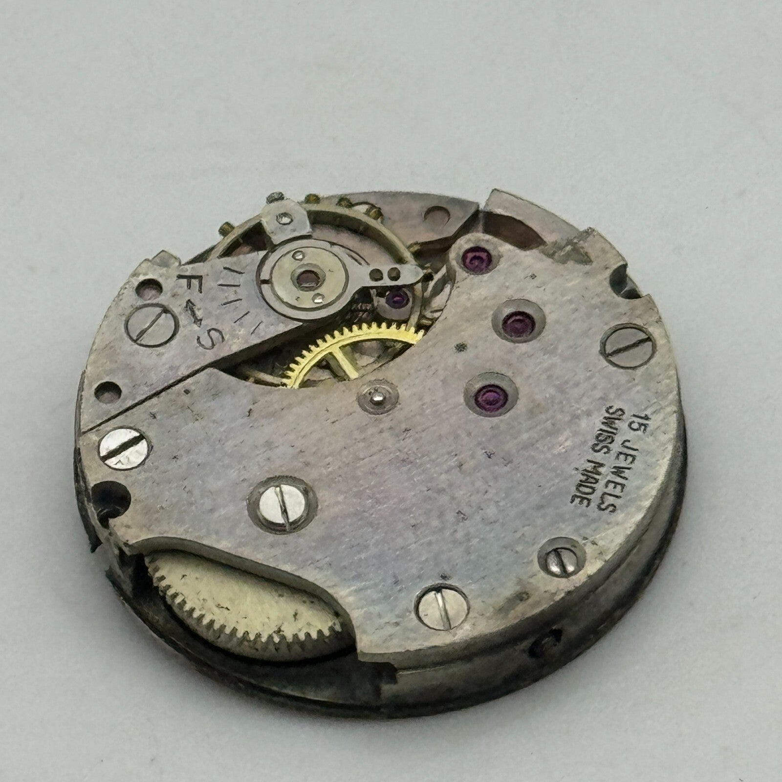 24mm Derrick Arogno A 120 Balance Ok Manual Wind Swiss Watch Movement PARTS