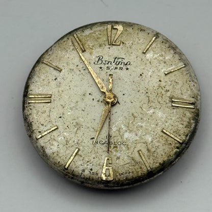 AS 1686 Watch Movement Bentima Manual Wind Vintage Swiss Parts Repair 25.8mm