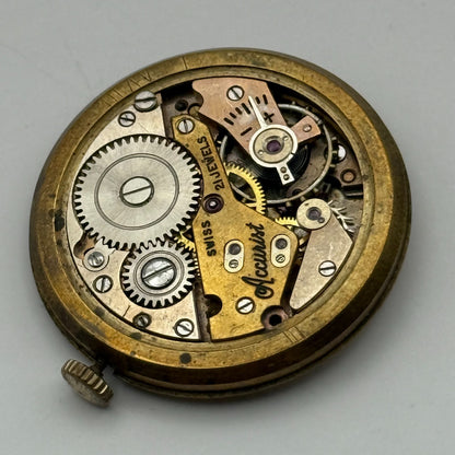 AS 1002 984 Watch Movement Accurist Manual Wind Vintage Parts Repair 29.8mm