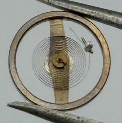 Oris 380 Balance Wheel Complete And Spring 6 3/4-8''' 398 M Watch Movement Parts