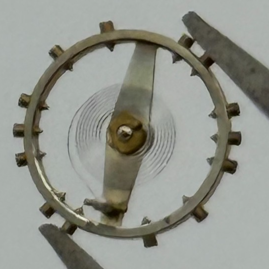 ETA 2410 Balance Wheel Complete And Spring 6 3/4''' Watch Movement Parts NOS