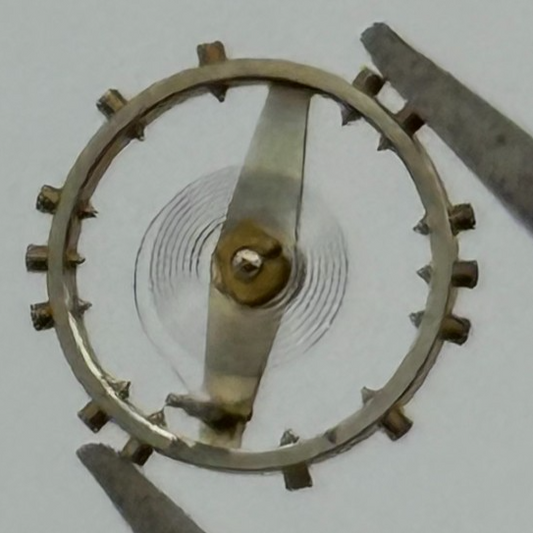 ETA 2410 Balance Wheel Complete And Spring 6 3/4''' Watch Movement Parts NOS