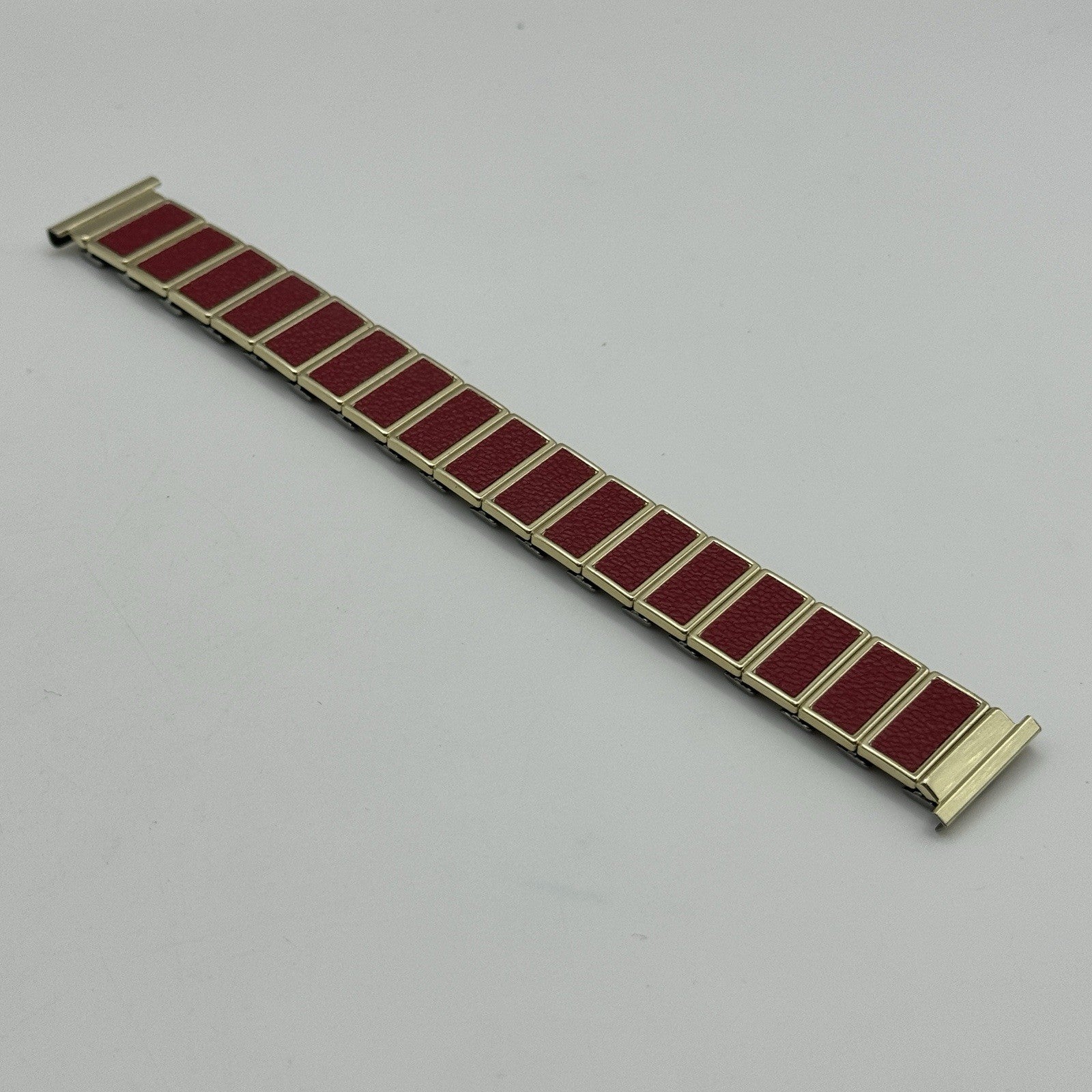 20mm Lug Rowi Fixo Flex Vintage New Old Stock NOS Expandable Strap Red Gold