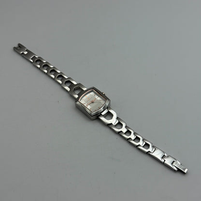 20mm Working Ladies Radley Silver Tone Quartz Panel Bracelet Watch 6 Inches