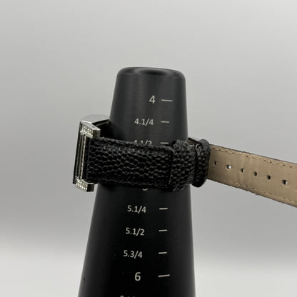 Ralph Klein CNL Ladies Quartz Watch Black Dial Crystal Bezel Working 29mm