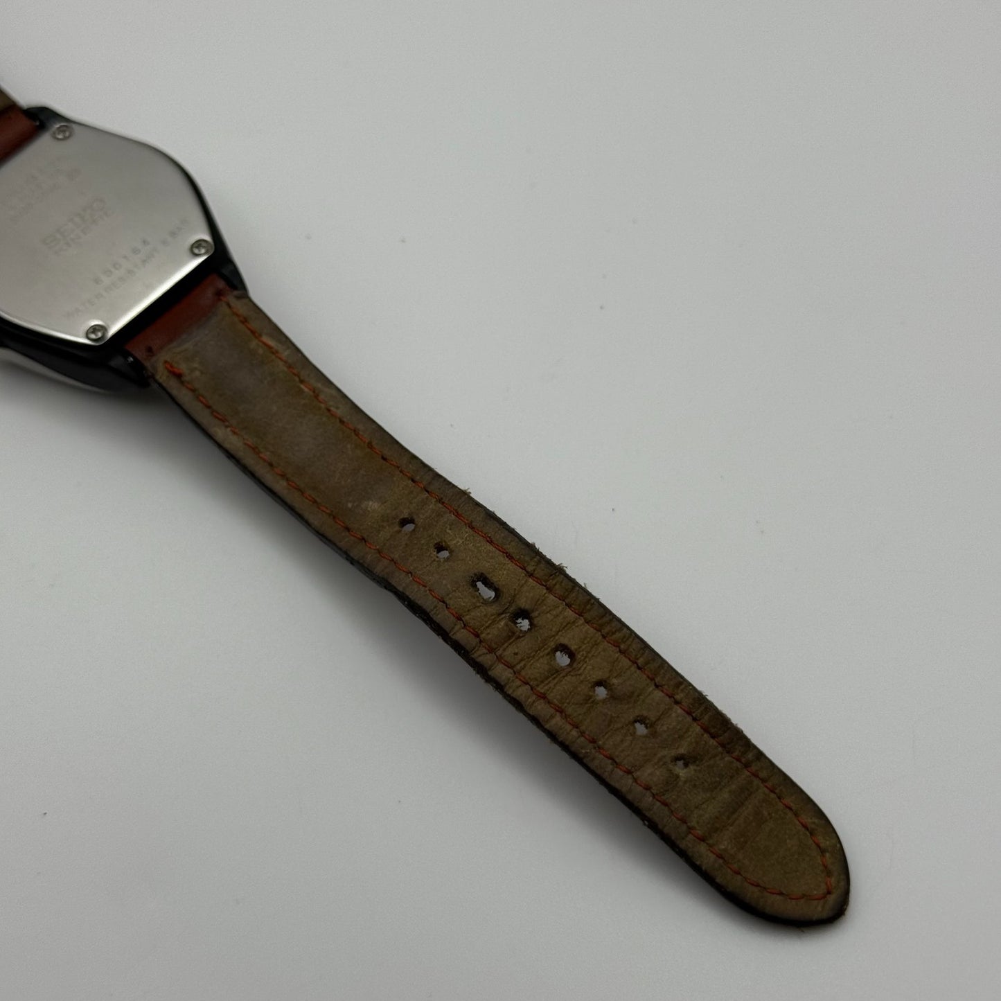 Seiko Kinetic Arctura Quartz Watch 3M22-0D40 Date Dial Japan 34mm PARTS REPAIR