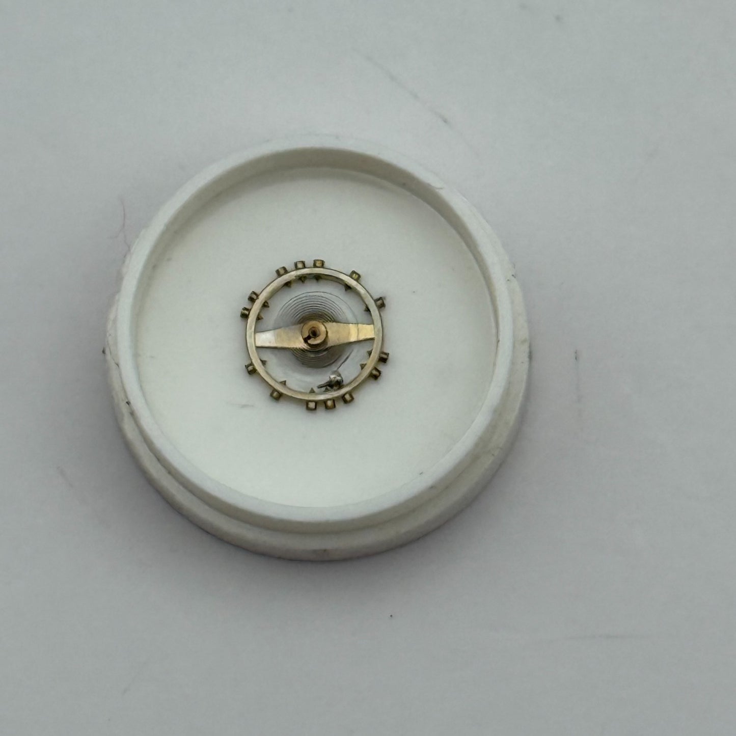 FHF 159 Balance Wheel Complete And Spring 3-10''' 190 M Watch Movement Parts 