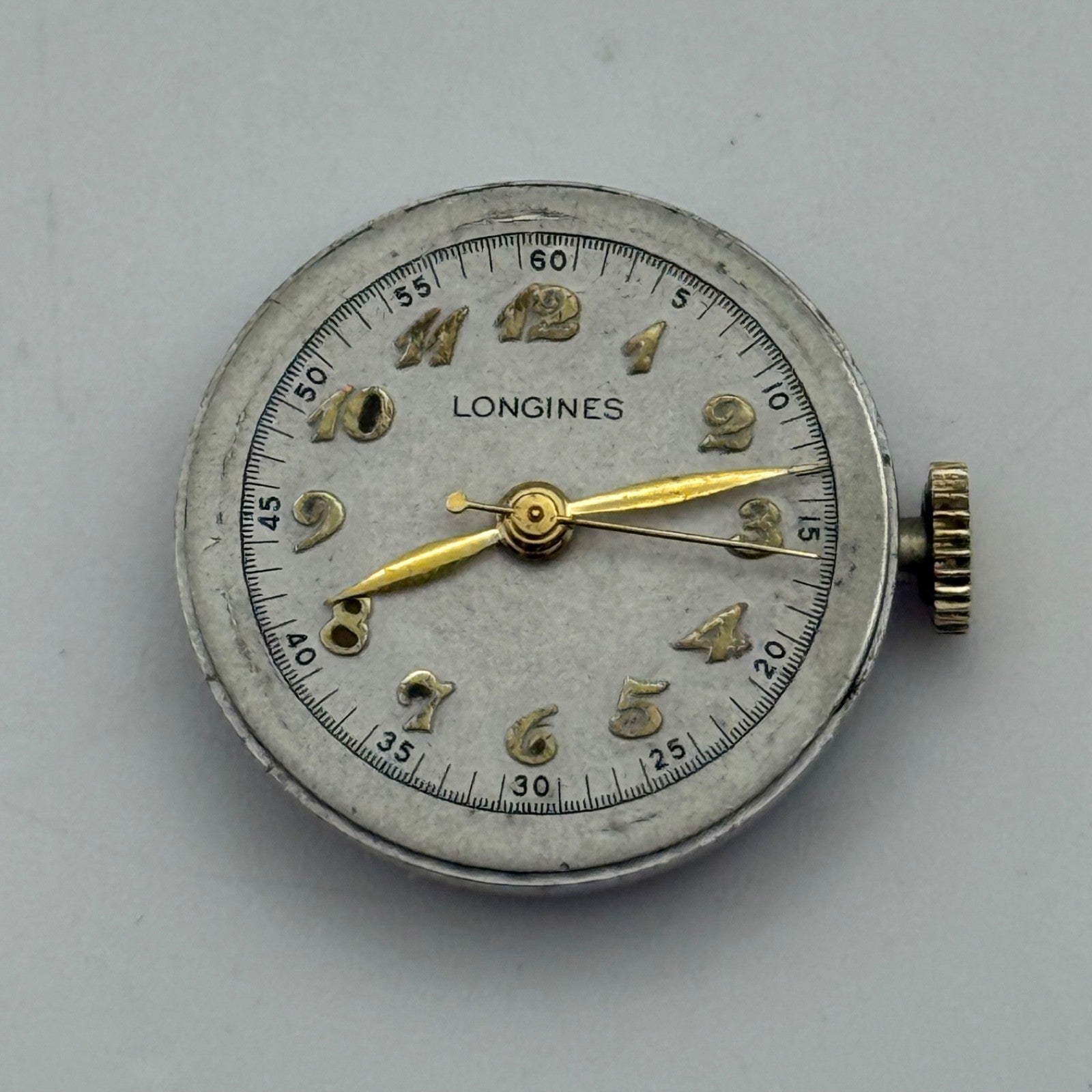 Longines 8LN Centre Seconds Manual Wind Watch Movement RARE Vintage PARTS 19.5mm