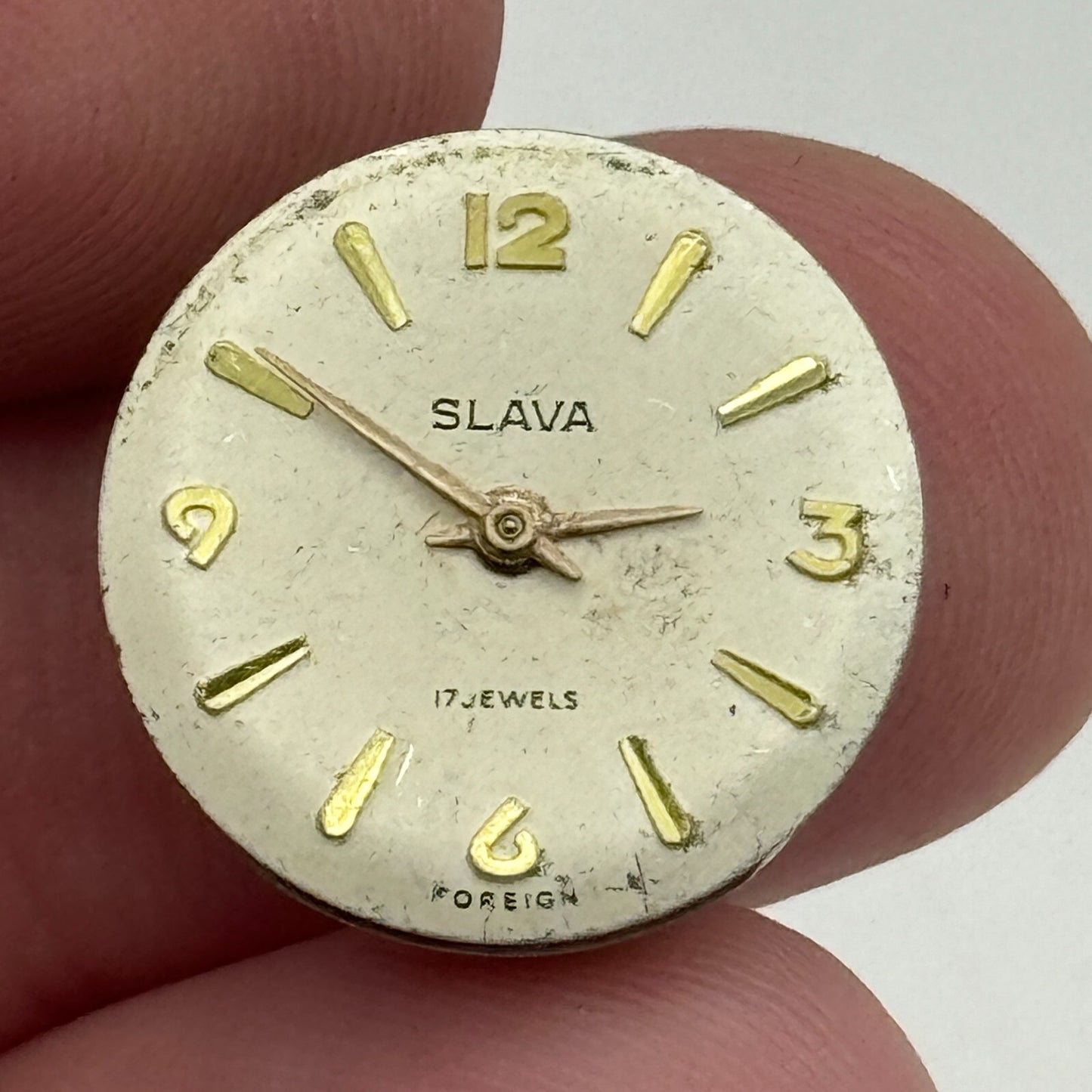 13.8mm Ladies Slava Cal 1601 Manual Wind Watch Movement Swiss Vintage PARTS