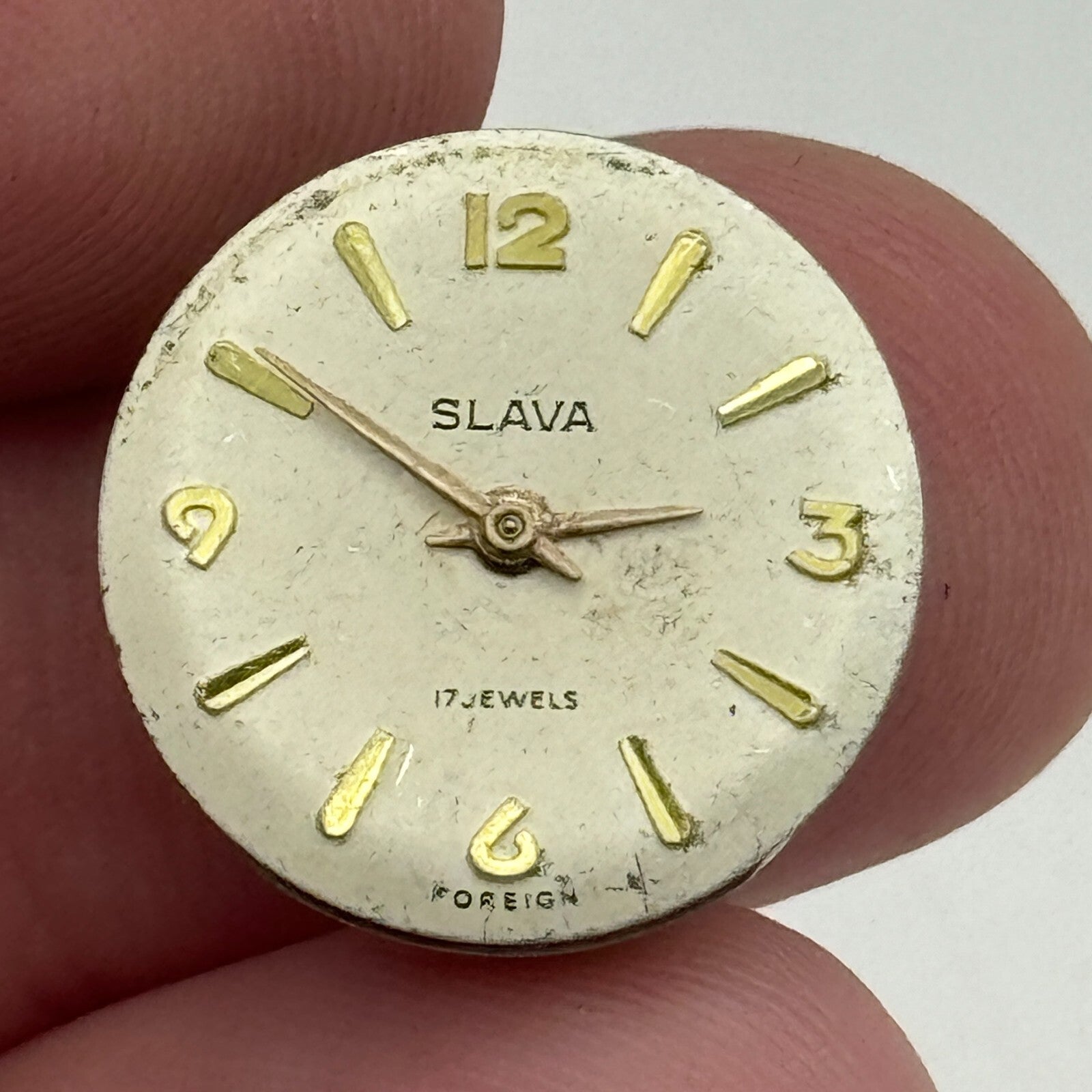 13.8mm Ladies Slava Cal 1601 Manual Wind Watch Movement Swiss Vintage PARTS