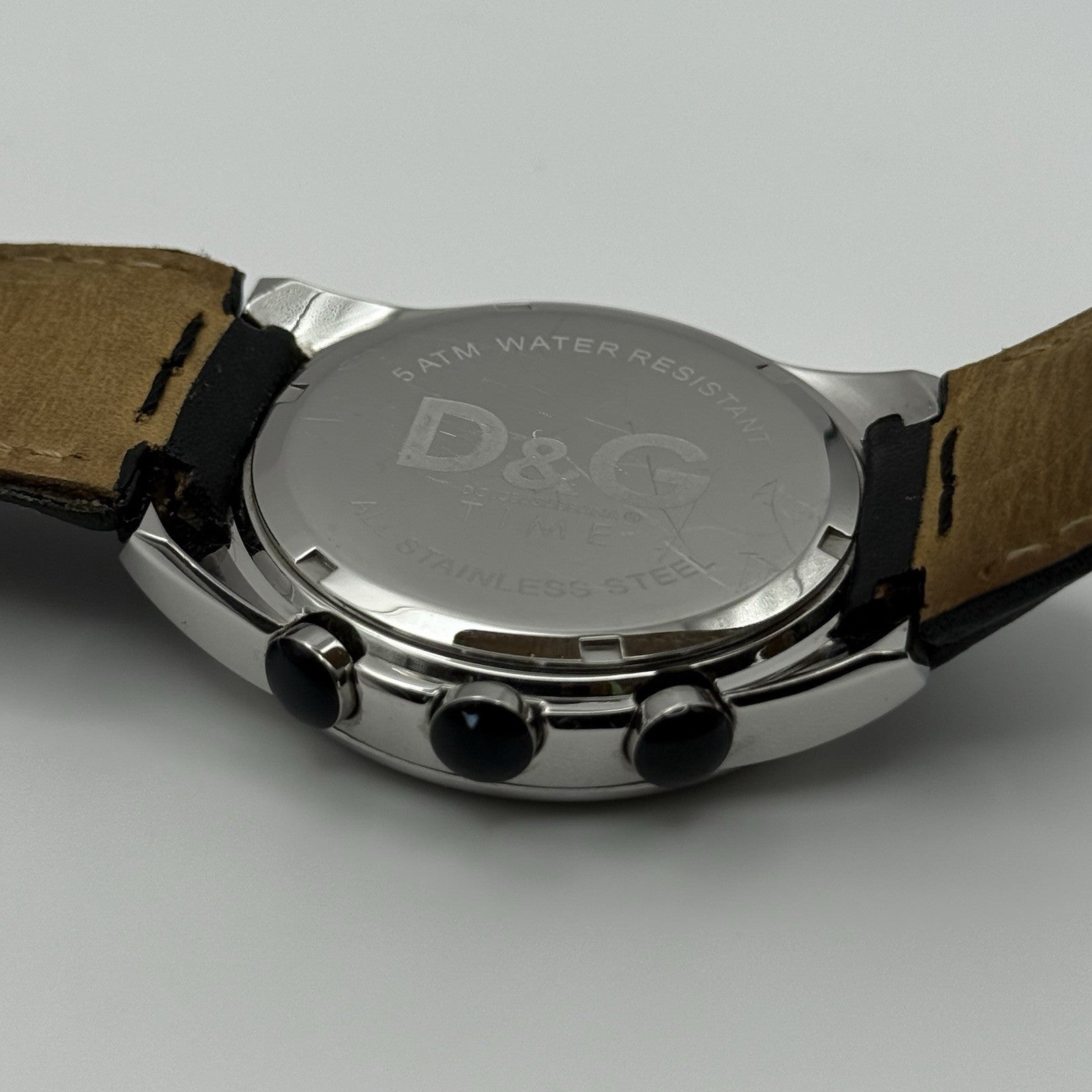 Dolce & Gabbana D&G 40mm Working Quartz Watch Date Display Stainless Steel