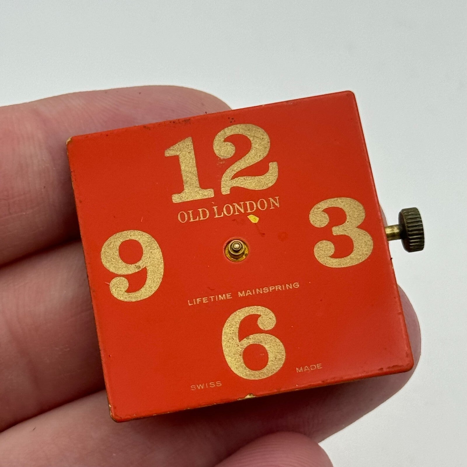 33.7mm Old London Desa 320 Manual Wind Swiss Watch Movement Dial Vintage PARTS