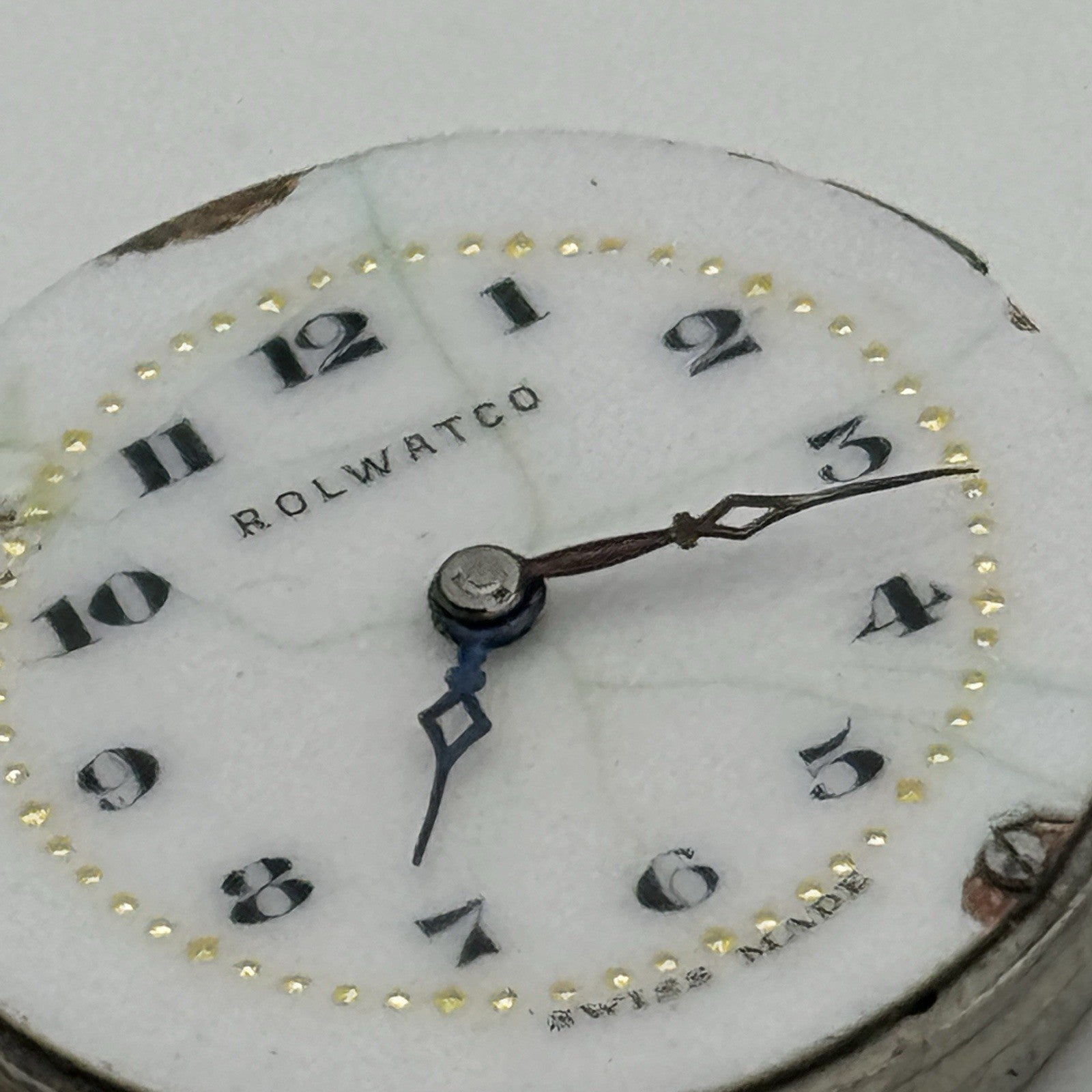 23.5mm ROLEX Rolwatco Unicorn 15 Jewels Vintage Watch Movement PARTS SPARES