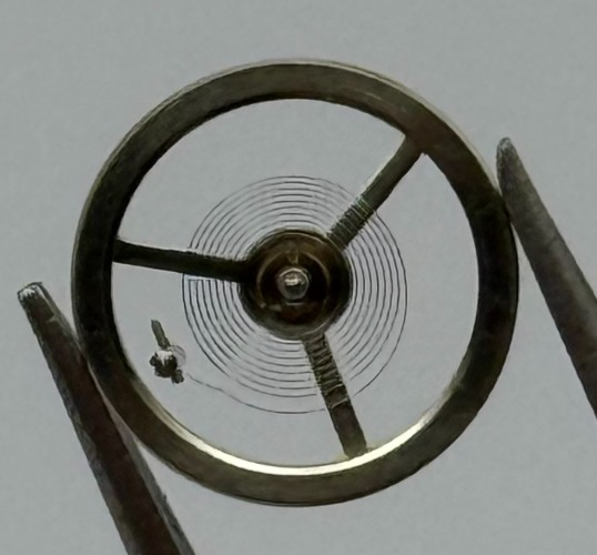 EB 1297 1469 Balance Wheel Complete And Spring 117 Watch Movement Parts NOS