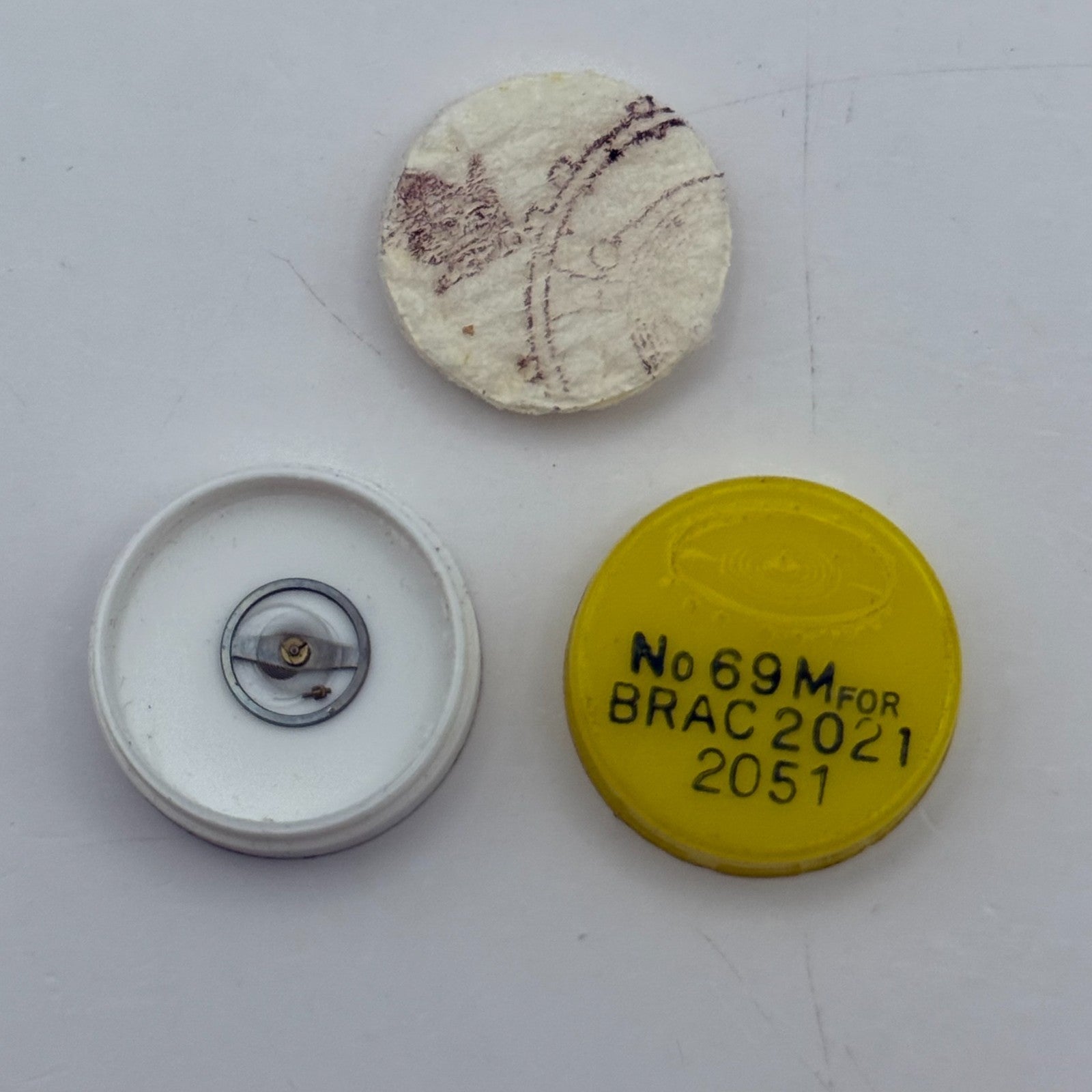 Brac 2021 2051 Balance Wheel Complete And Spring 69 M Watch Movement Parts NOS