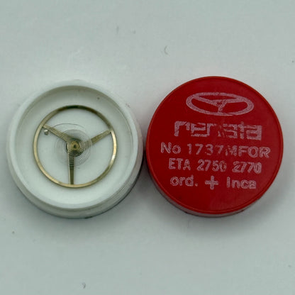 ETA 2750 2770 Balance Complete Ord. + Inca Renata 1737 M Watch Movement DAMAGED