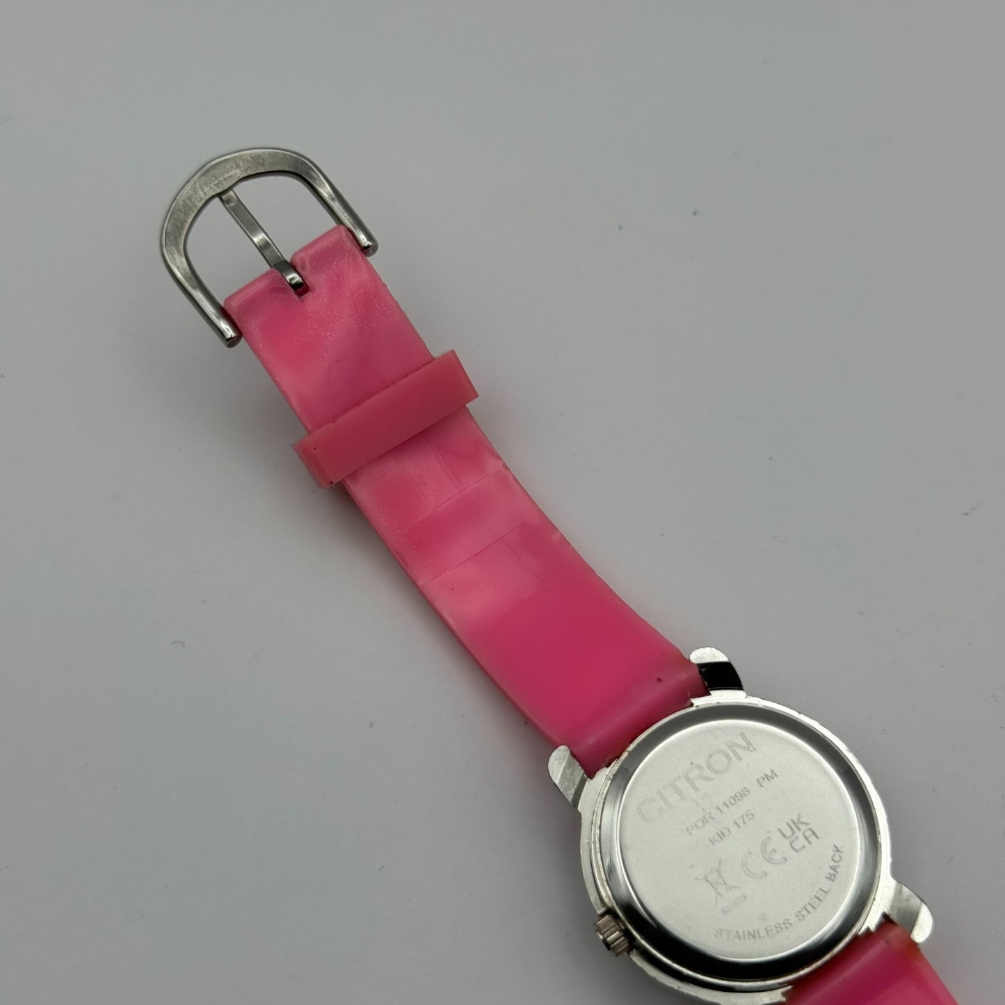 Citron Kids Quartz Watch Unicorn Print Strap Pink Dial Working 27mm New Battery