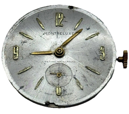 D321 Watch Movement Manual Wind Vintage Lifetime Mainspring Parts Repair 31.1mm