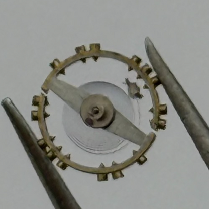 FHF 159 Balance Wheel Complete And Spring 3-10''' 190 M Watch Movement Parts NOS