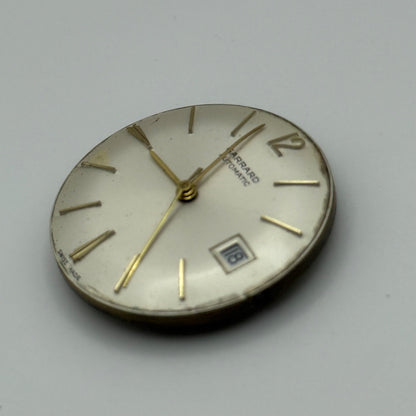 Garrard ETA 2472 Watch Movement Automatic Date Vintage Swiss Parts Repair 29.6mm