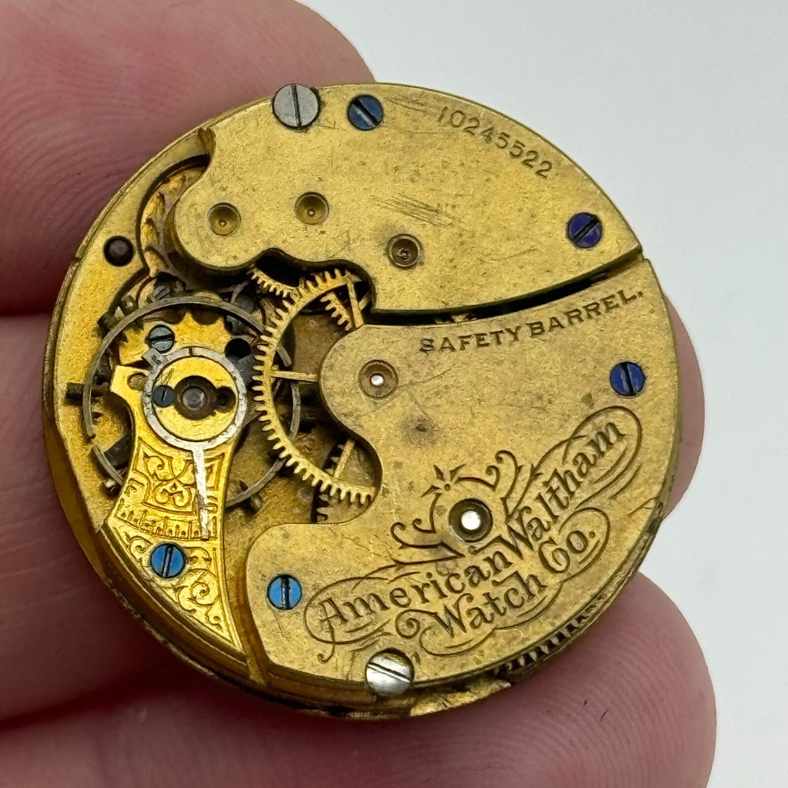 0s Men’s Waltham Grade Seaside Model 1901 American Watch Movement PARTS SPARES