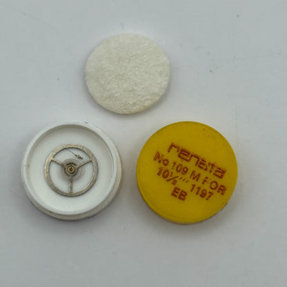 EB 1197 Balance Wheel Complete And Spring  10½’’’ 109 M Watch Movement Parts 