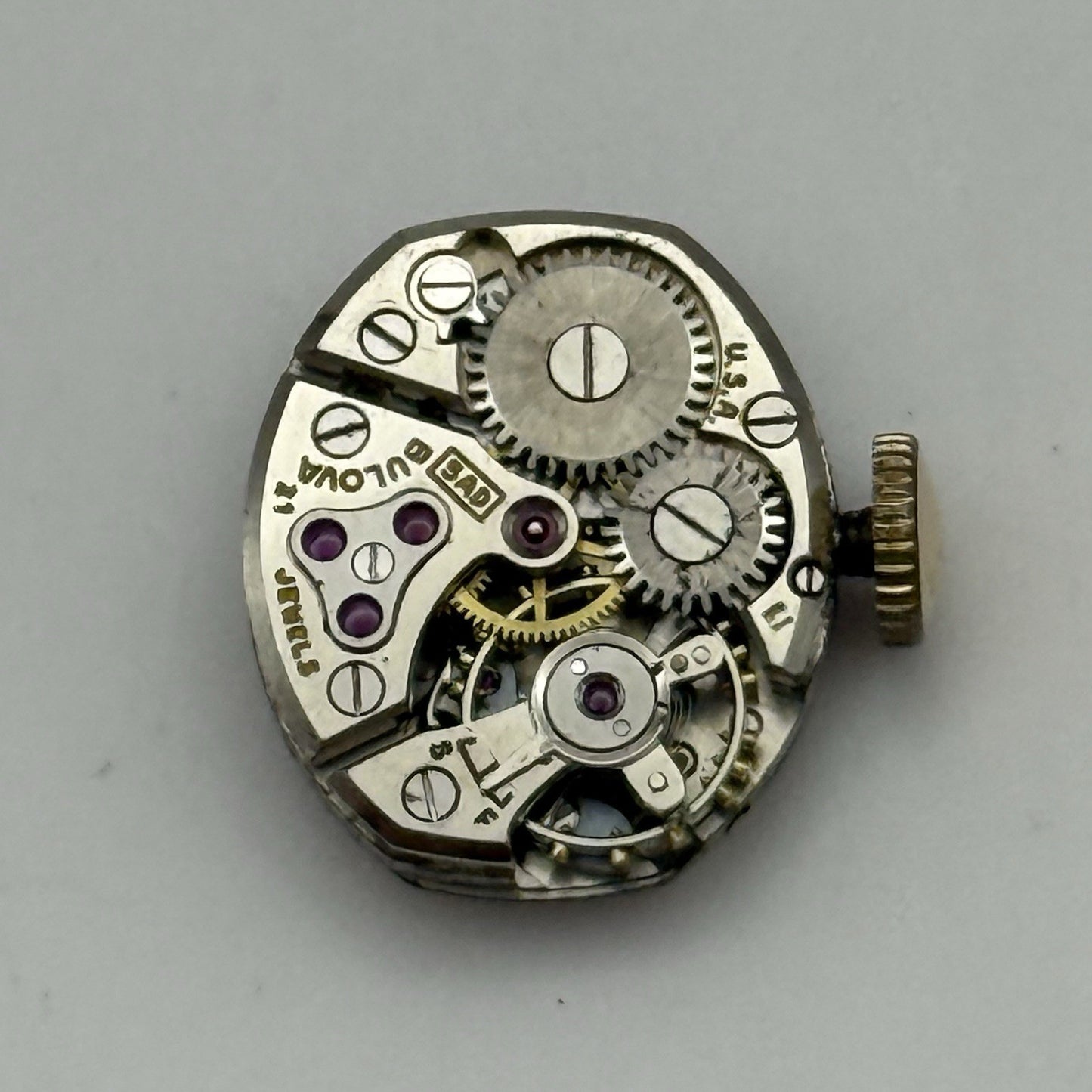 13mm Running Vintage Ladies Bulova 5AD Manual Wind Swiss Watch Movement PARTS