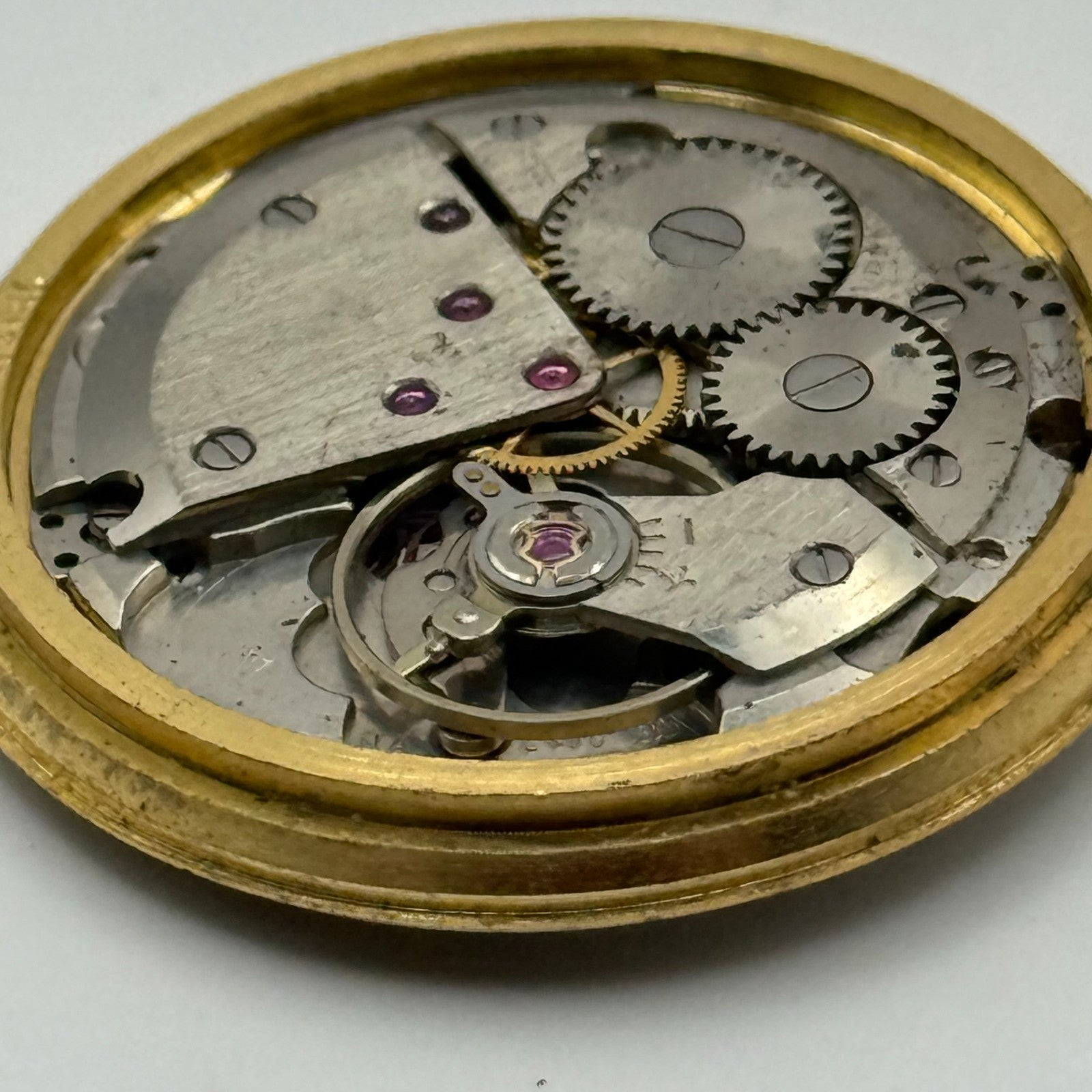 ETA 2408 Date Watch Movement UNO Manual Wind Vintage Swiss Parts Repair 31.8mm