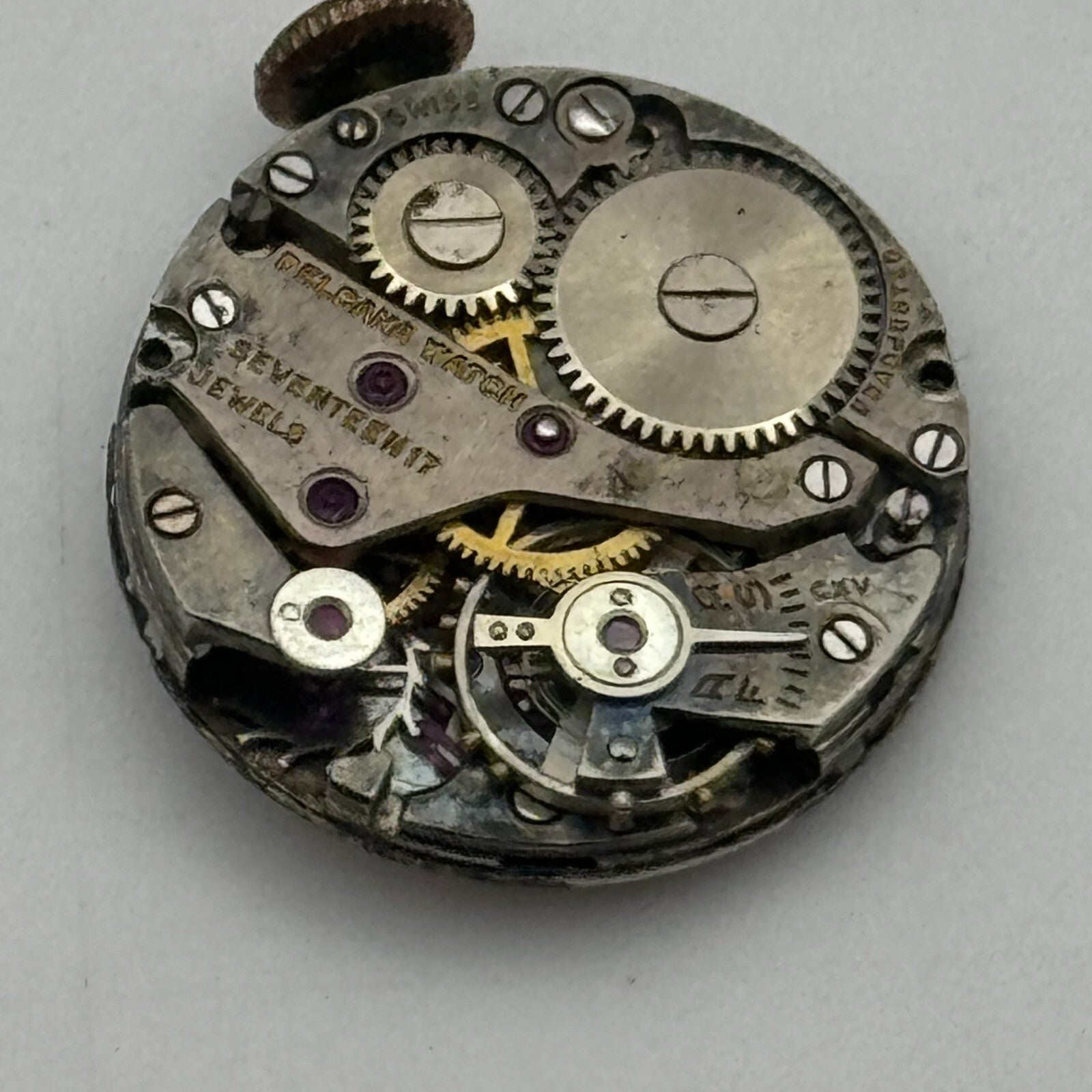 19.7mm Delbana AS A Schild Manual Wind 17 Jewels Swiss Watch Movement PARTS