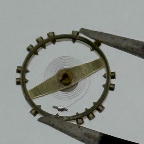 FEF 370 371 Balance Wheel Complete And Spring  176 Watch Movement Parts NOS