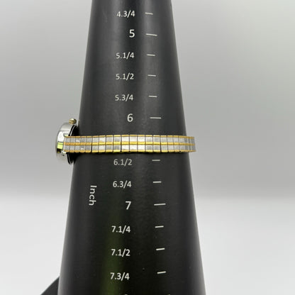 Philip Mercier Ladies Quartz Watch Two Tone Stretch Band Working 19mm