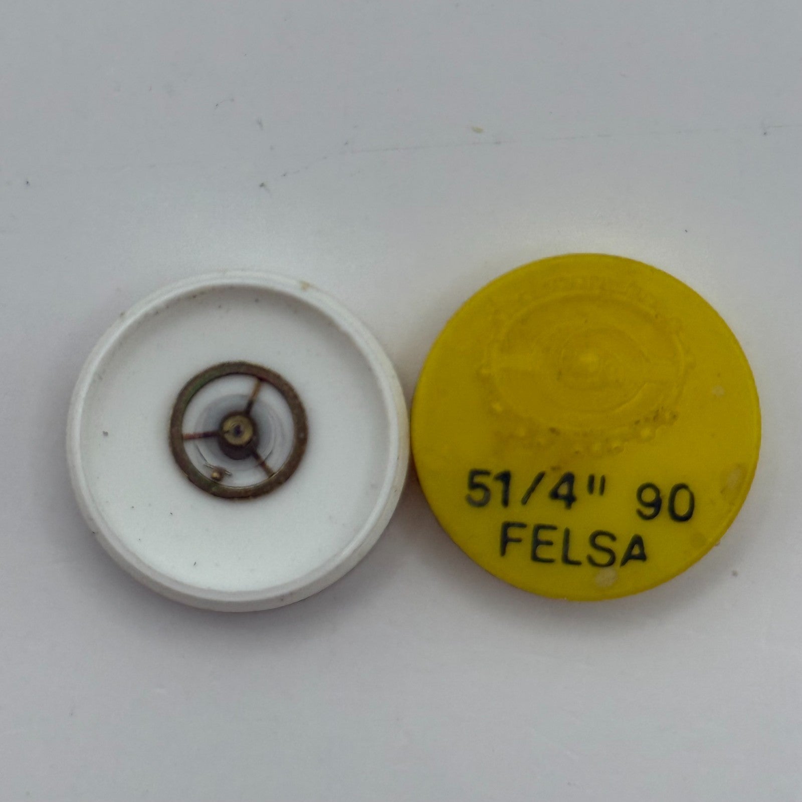 Felsa 90 Balance Wheel Complete And Spring 5¼’’’ Renata Watch Movement Parts 