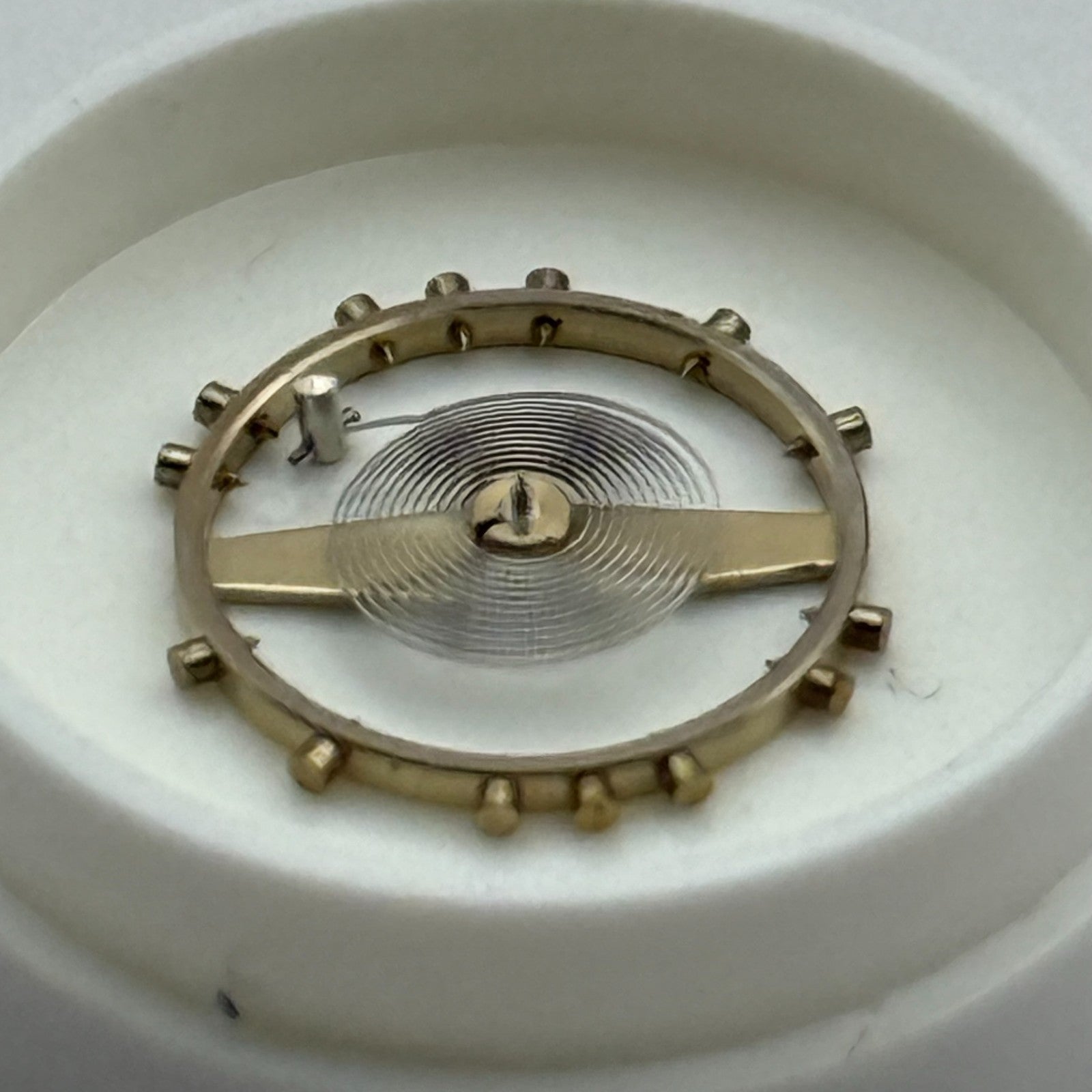 FHF 70 Balance Wheel Complete And Spring  10½’’’ 201 M Watch Movement Parts NOS