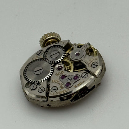 13.1mm Running Vintage Ladies Bulova 5AD Manual Wind Swiss Watch Movement PARTS