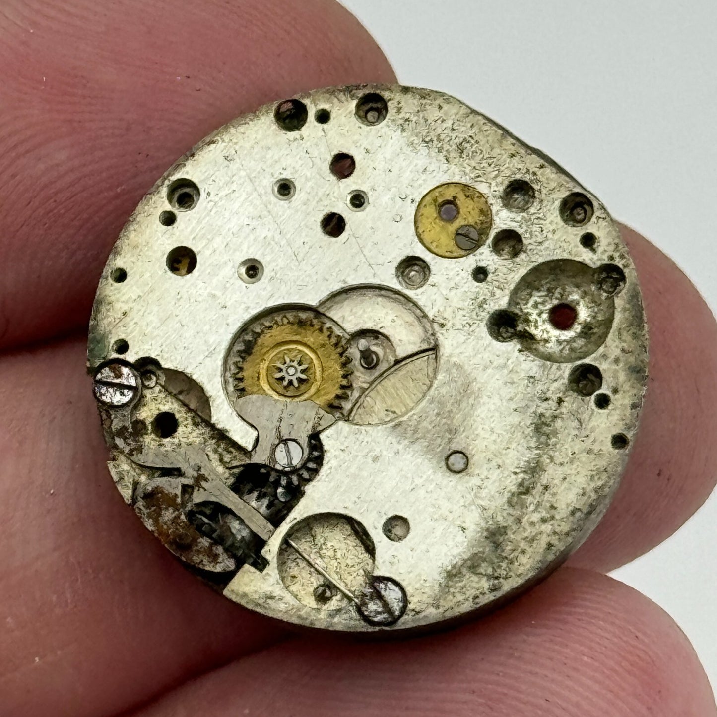 23.6mm Unidentified Swiss Made Vintage Manual Wind Watch Movement PARTS SPARES