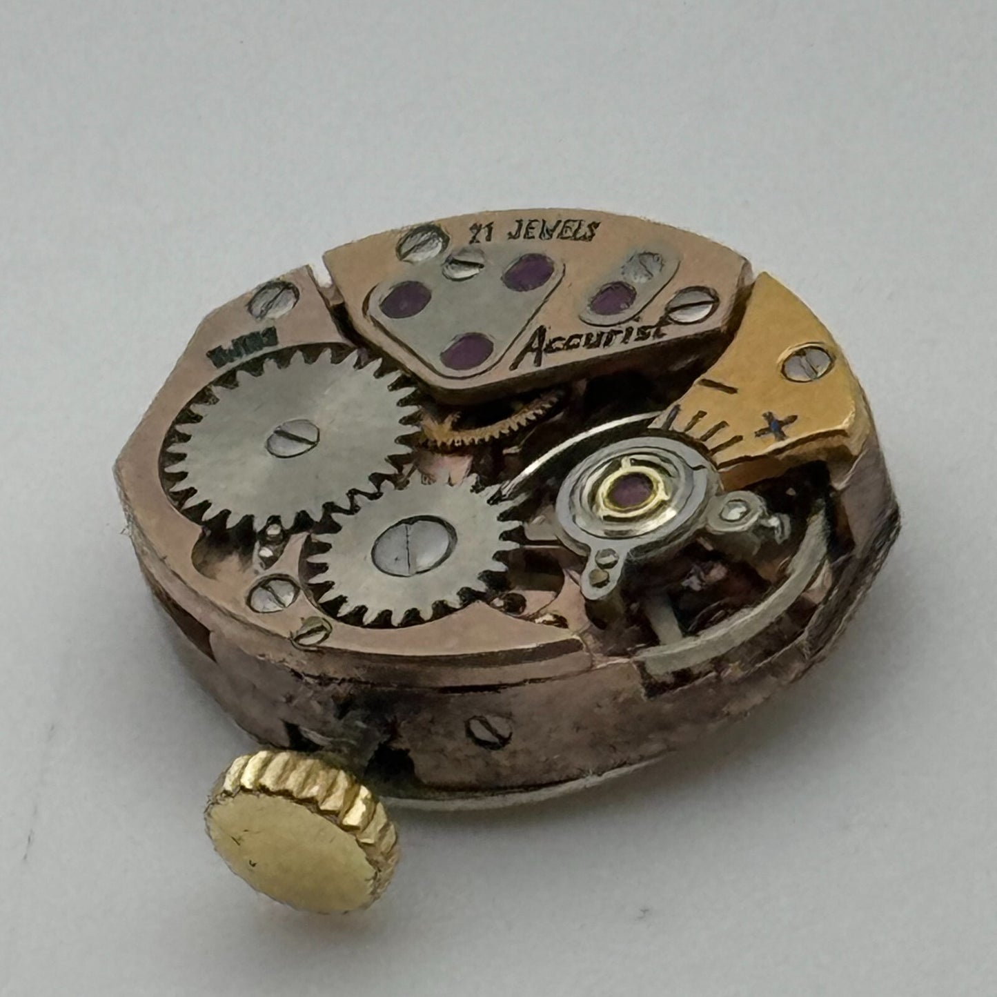 13mm Ladies Accurist ETA 2487 Manual Wind 21 Jewels Swiss Watch Movement PARTS