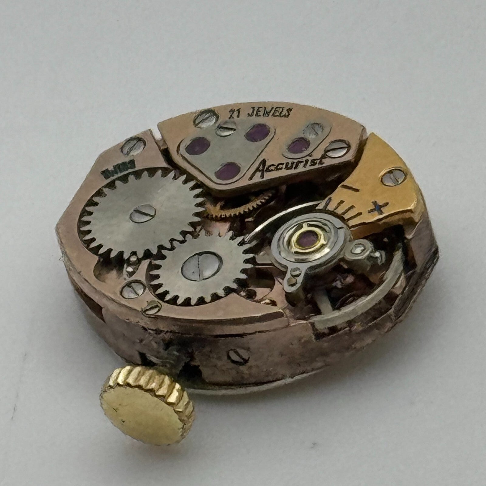 13mm Ladies Accurist ETA 2487 Manual Wind 21 Jewels Swiss Watch Movement PARTS