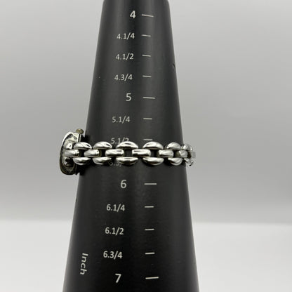 G-Body Time Ladies Quartz Watch White Dial Silver Tone Bracelet Working 19mm