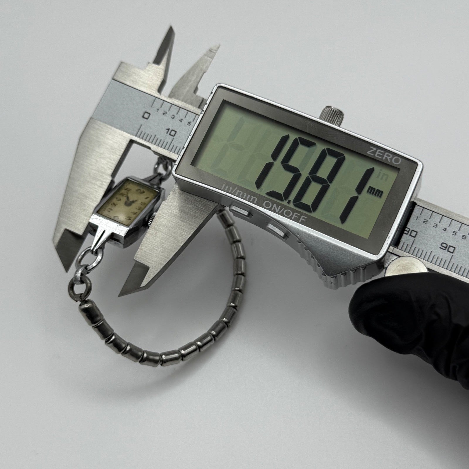 14mm Vintage Ladies Art Deco Beaded Bracelet Manual Wind Watch PARTS / REPAIR